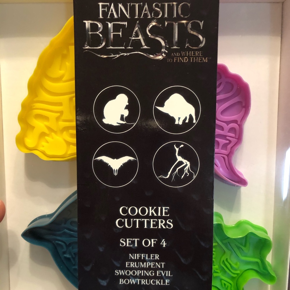 Fantastic beasts set of 4 cookie cutters